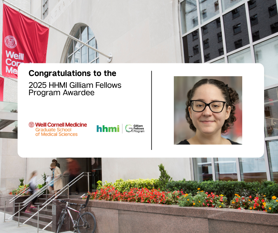 Notice of 2025 HHMI Gilliam Fellow Program awardee, Ana Campos Codo
