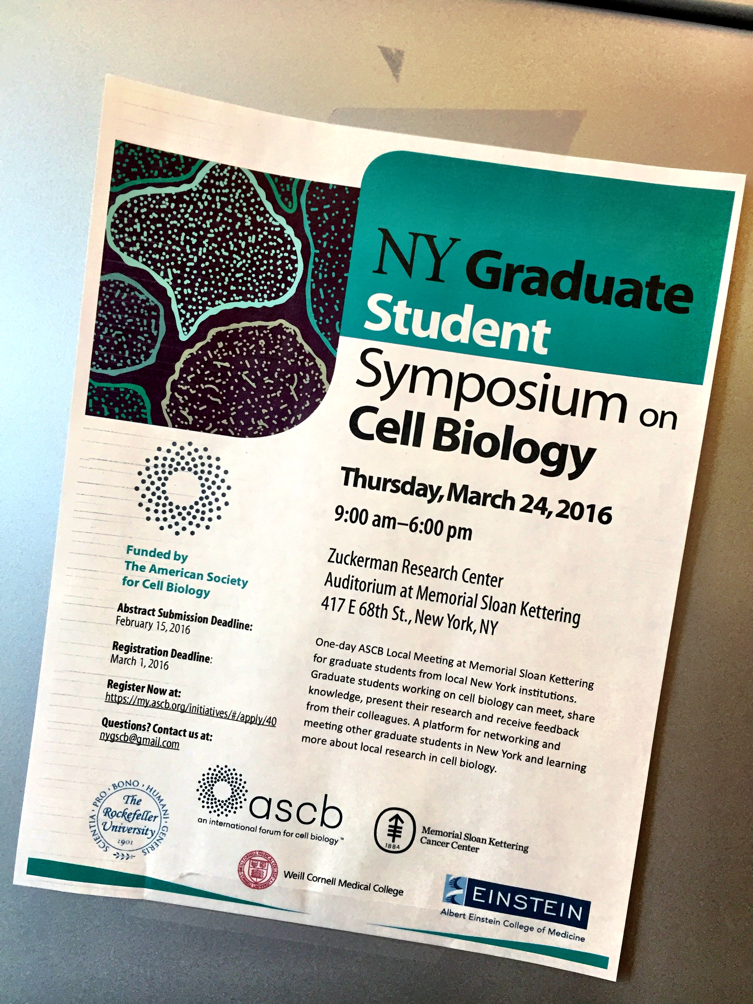 NY Graduate Student Cell Biology Symposium