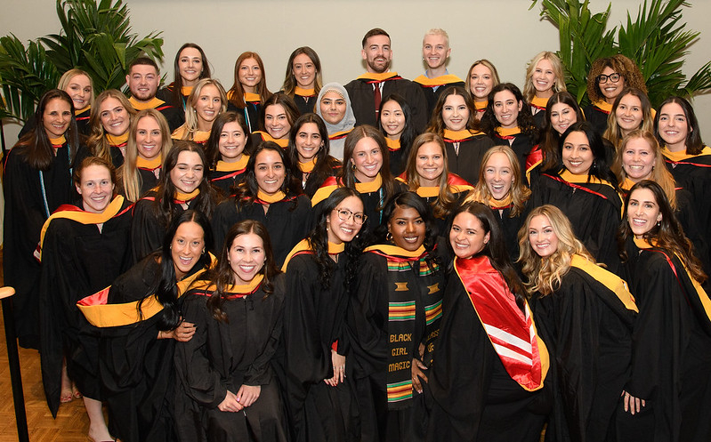 groups of physician assistants post for a portrait