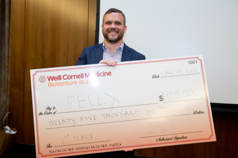Dr. Jeremy Wiygul, founder of the second prize winning company, Pelex.