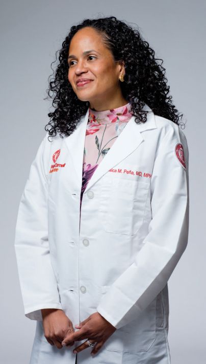 a woman smiling for a photo