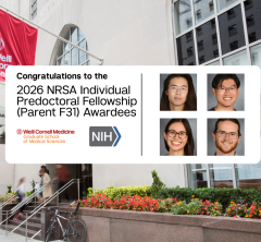 Notice of 2026 NIH F31 program awardees